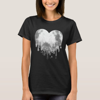 T-shirt Fondre Lune Pleine lune Coeur Luna Love