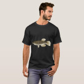 T-shirt Fondulus rayé (F. lineolatus) (Devant entier)