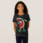 T-Shirt Fontaine Dabbing Kawaii Melon Été Amant Fruit (Devant entier)