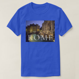 T-shirt Fontaine de Trevi la nuit Rome, Lazio, Italie