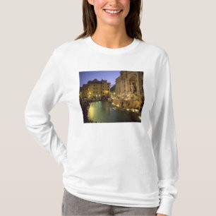 T-shirt Fontaine de Trevi la nuit, Rome, Lazio, Italie