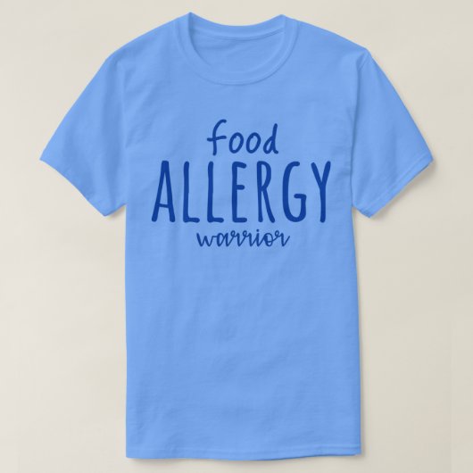 T-shirt Food Allergy Warrior  (Design devant)