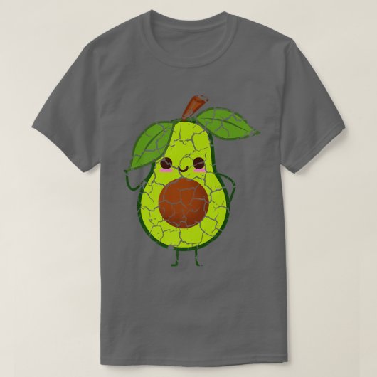 T-shirt Food cooking foodie Avocado Distressed (Design devant)