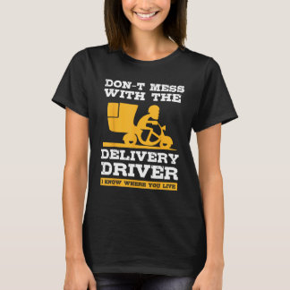 T-shirt food delivery driver costume for courier service w
