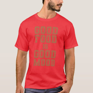 T-shirt food lover quote good food is good mood foodie boy