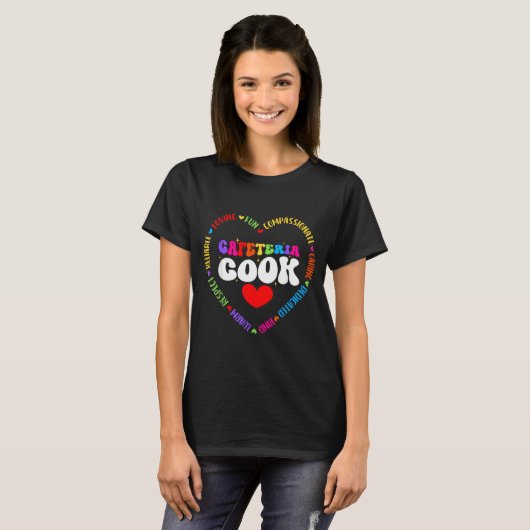T-shirt Food Services Crew Cafeteria Cook Helper School Sq (Devant entier)