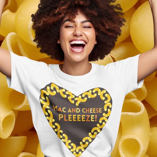 T-shirt Foodie Mac et fromage
