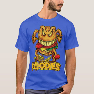 T-shirt Foodies Burger Hamburger Fromage Burger