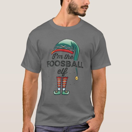 T-shirt Foosball Elf Group Famille Cadeaux correspondants (Devant)