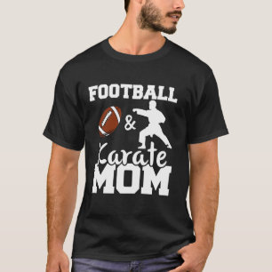 T-shirt Foot et maman de karaté Joueuse de football Figure