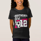 T-Shirt Football 12 ans 12e anniversaire fille (Devant)