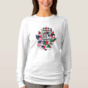 T-shirt Football 2026 USA, Canada, Mexique Football Art