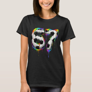 T-shirt Football 67 Six Seven Drôle Gen Alpha Meme Arc-en-