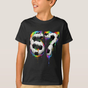 T-shirt Football 67 Six Seven Drôle Gen Alpha Mème Arc-en-
