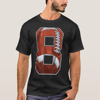 T-shirt Football 8e anniversaire garçon Huit 8 ans