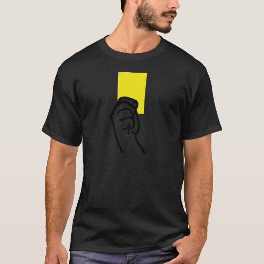 T-shirt Football à carte jaune (Devant)
