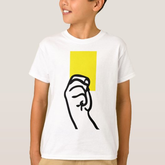 T-shirt Football à carte jaune (Devant)