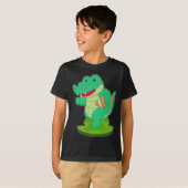 T-shirt Football américain crocodile (Devant entier)
