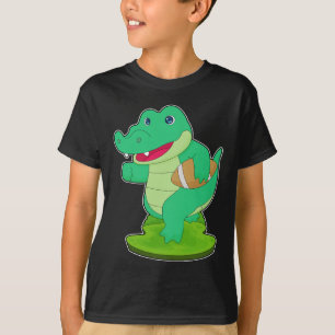 T-shirt Football américain crocodile