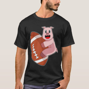 T-shirt Football américain de porc