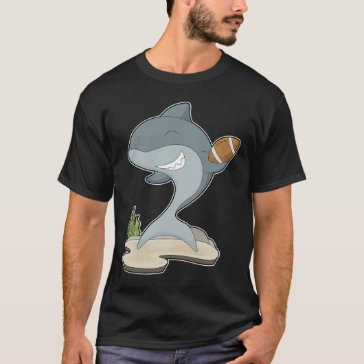 T-shirt Football américain de requin (Devant)