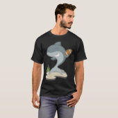 T-shirt Football américain de requin (Devant entier)