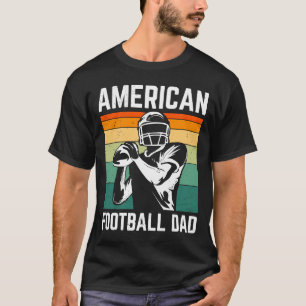 T-shirt Football Américain Papa Quaterback Kicker Pour Les