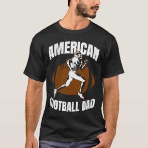 T-shirt Football Américain Papa Quaterback Kicker Pour Les