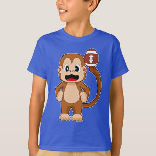 T-shirt Football américain singe Sports