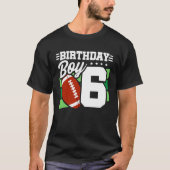T-shirt Football Anniversaire 6 ans Garçon 6e anniversaire (Devant)