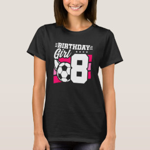 T-shirt Football Anniversaire Fête 8 Année Vierge 8e Birt
