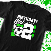 T-shirt Football Anniversaire - Fille de 2 ans - 2ème Anni