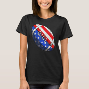 T-shirt Football Ball 4 juillet Garçons Football Américain