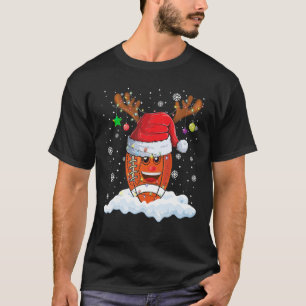 T-shirt Football Ball Santa Hat Reindeer Joyeux Noël L