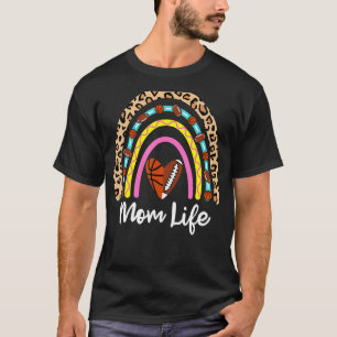 T-shirt Football Basket Maman Boho Rainbow Football Bask