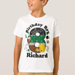 T-shirt Football Birthday Boy Eight<br><div class="desc">Célébrez l'anniversaire avec ce t-shirt spécial,  design personnalisé</div>