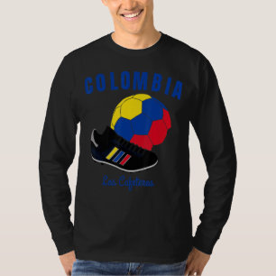 T-shirt Football Boot Ball Cafeteros Colombie Drapeau Foot