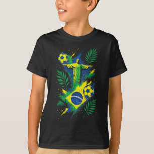 T-shirt Football Brésil Footbyll Christ Rio Culture