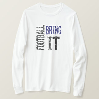 T-shirt Football Bring It (bleu)