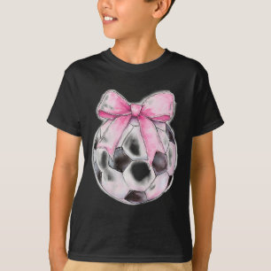 T-shirt Football Byll Rose Coquette Arc Ruban Délicat Fill