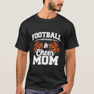T-shirt Football Cheer Mom - Pom-pom girl secondaire - Che