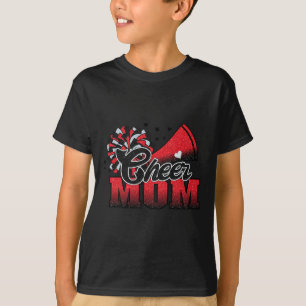 T-shirt Football Cheval Maman Rouge Pom Noir Leopard 1