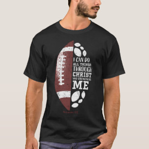 T-shirt Football chrétien en vers religieux