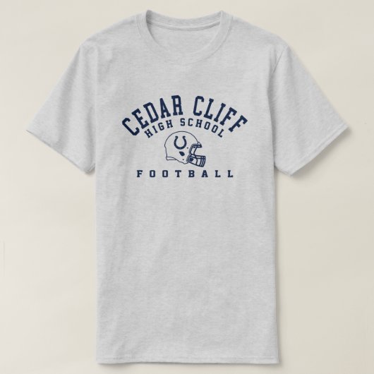 T-shirt Football Cliff en cèdre (Design devant)