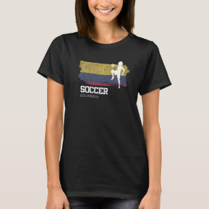 T-shirt Football Colombie Drapeau Football Femme Football