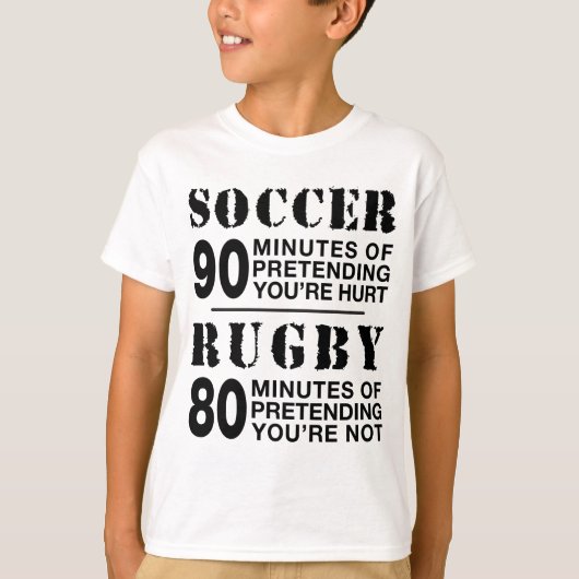 T-shirt Football contre rugby (Devant)