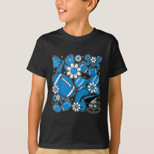 T-shirt Football Coquette Fleur de Daisy Jour de Match pou