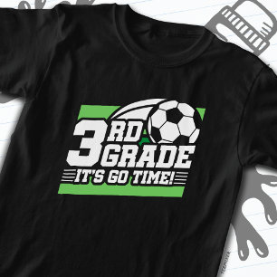 T-shirt Football de 3e année Premier jour Retour à l'école