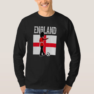 T-shirt Football de football du drapeau anglais
