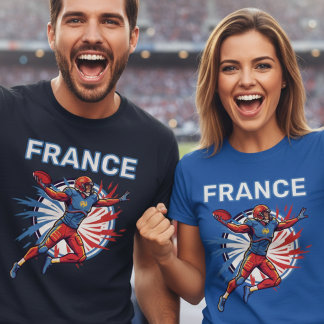 T-shirt Football de France Quart-arrière Dynamique Art Pat